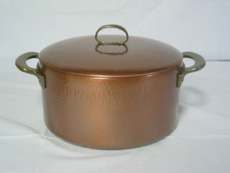 特厚銅煮込み鍋　24cm-12cm高